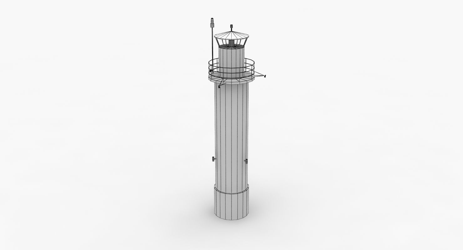 Light House Pinhatten Low-poly 3D model_5