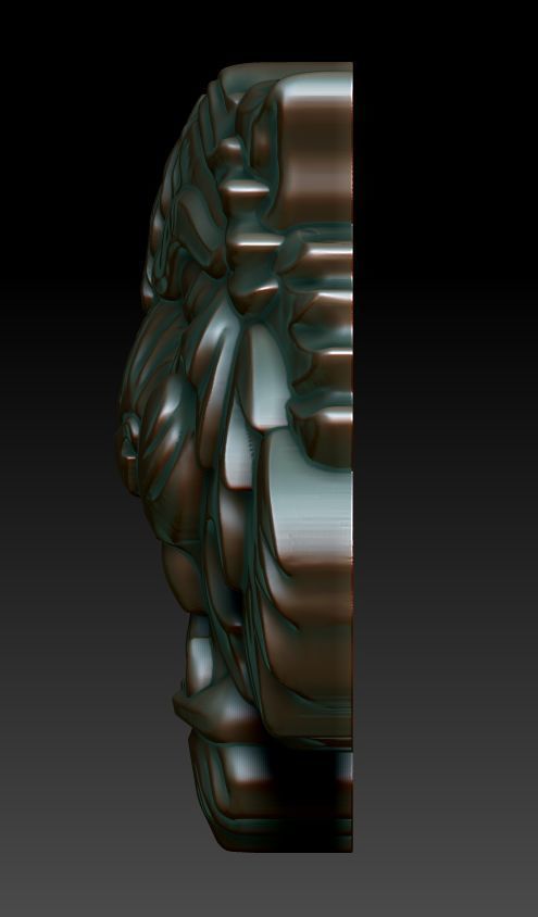 Tiger pendant 3D print model_2