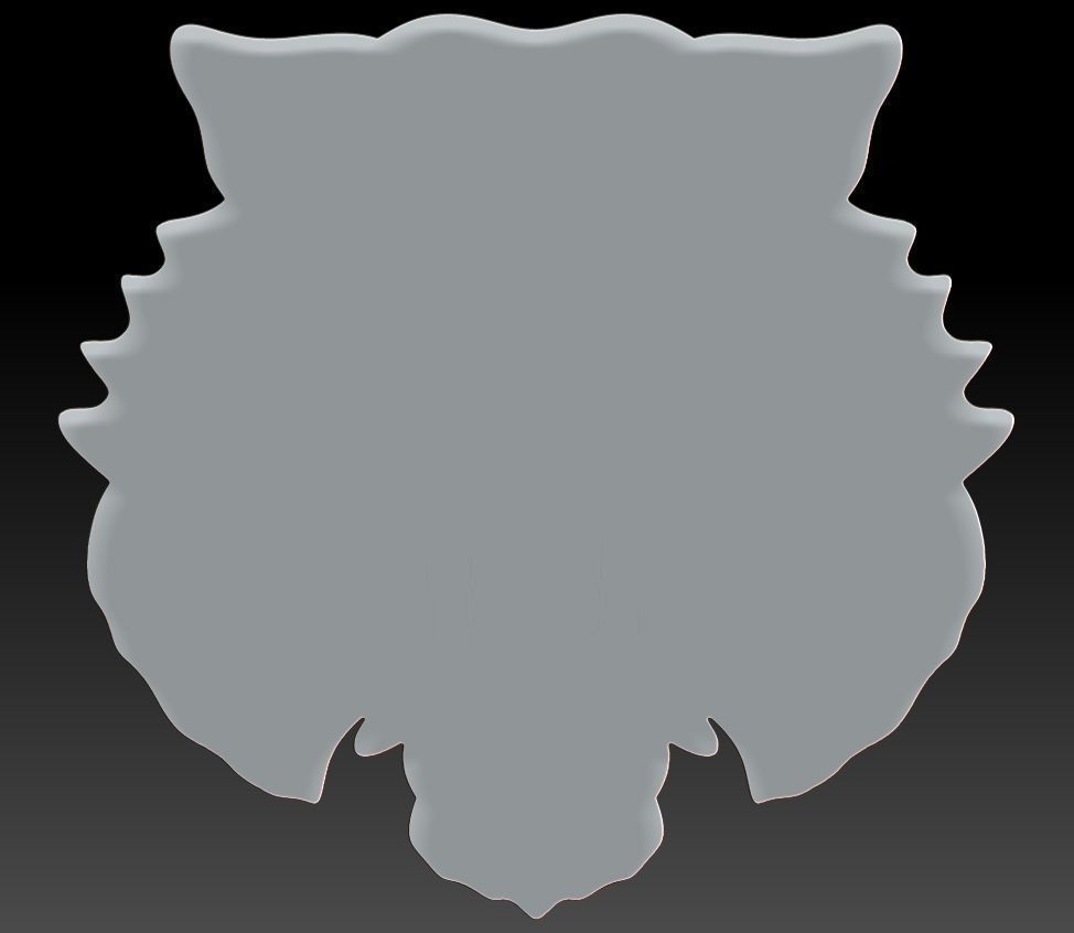 Tiger pendant 3D print model_3