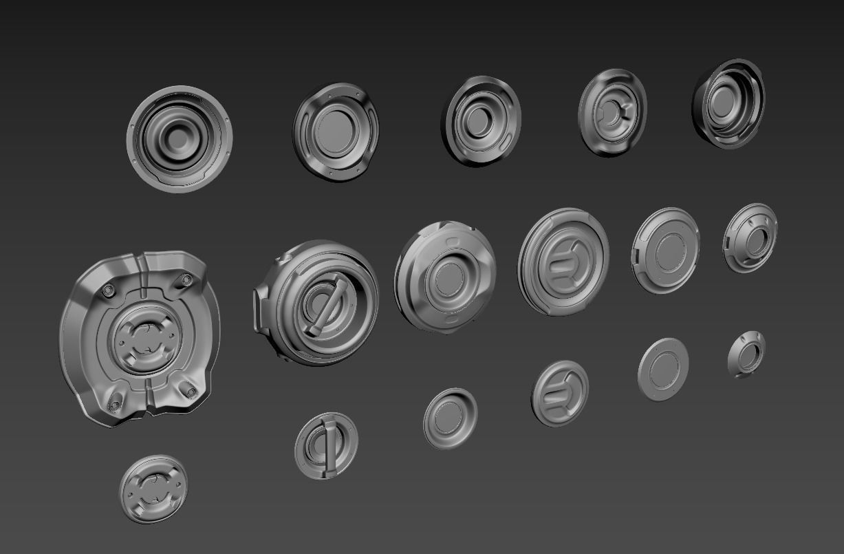 17 Caps SUBD 3D model_19