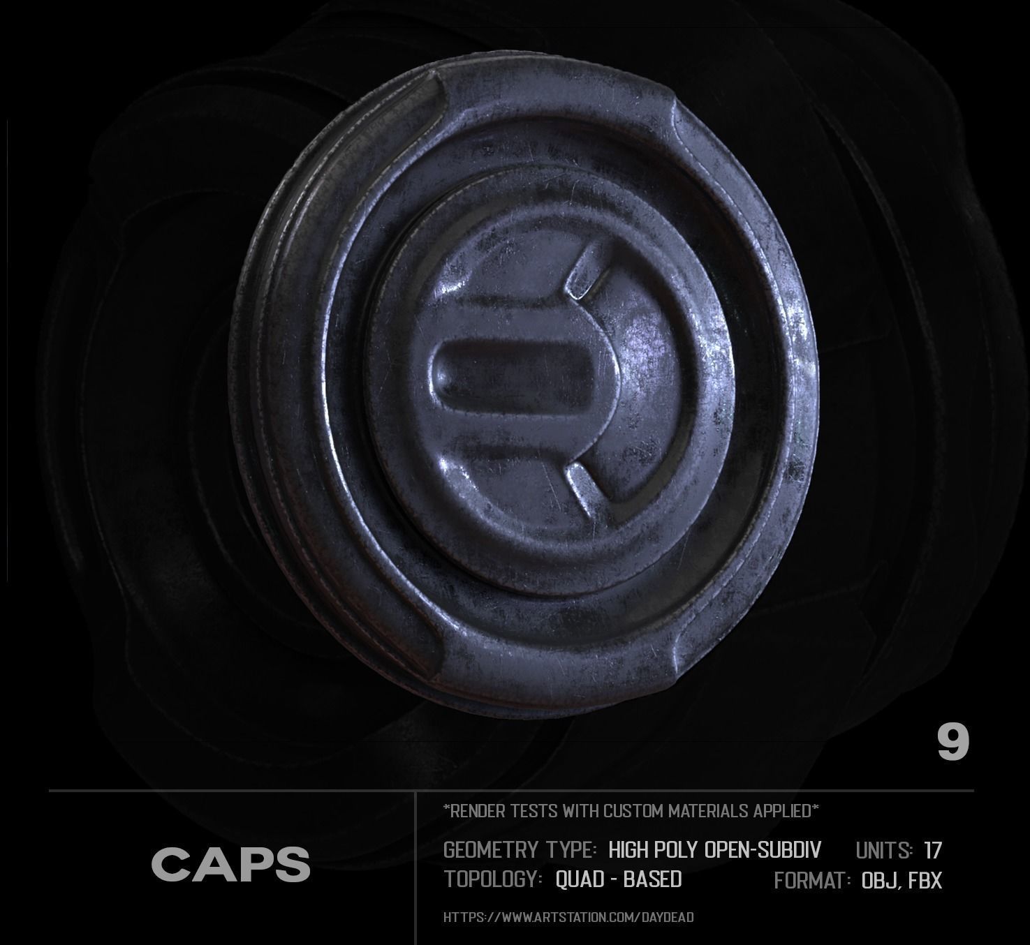 17 Caps SUBD 3D model_10