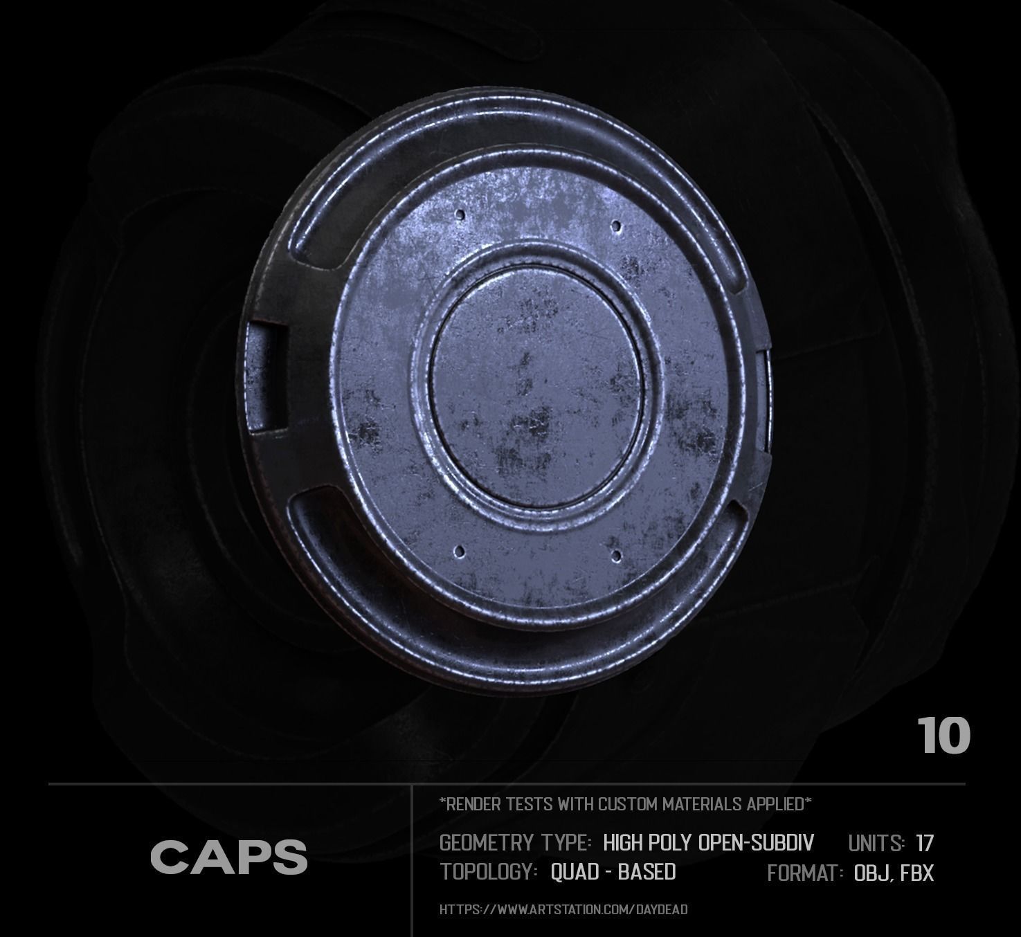 17 Caps SUBD 3D model_11