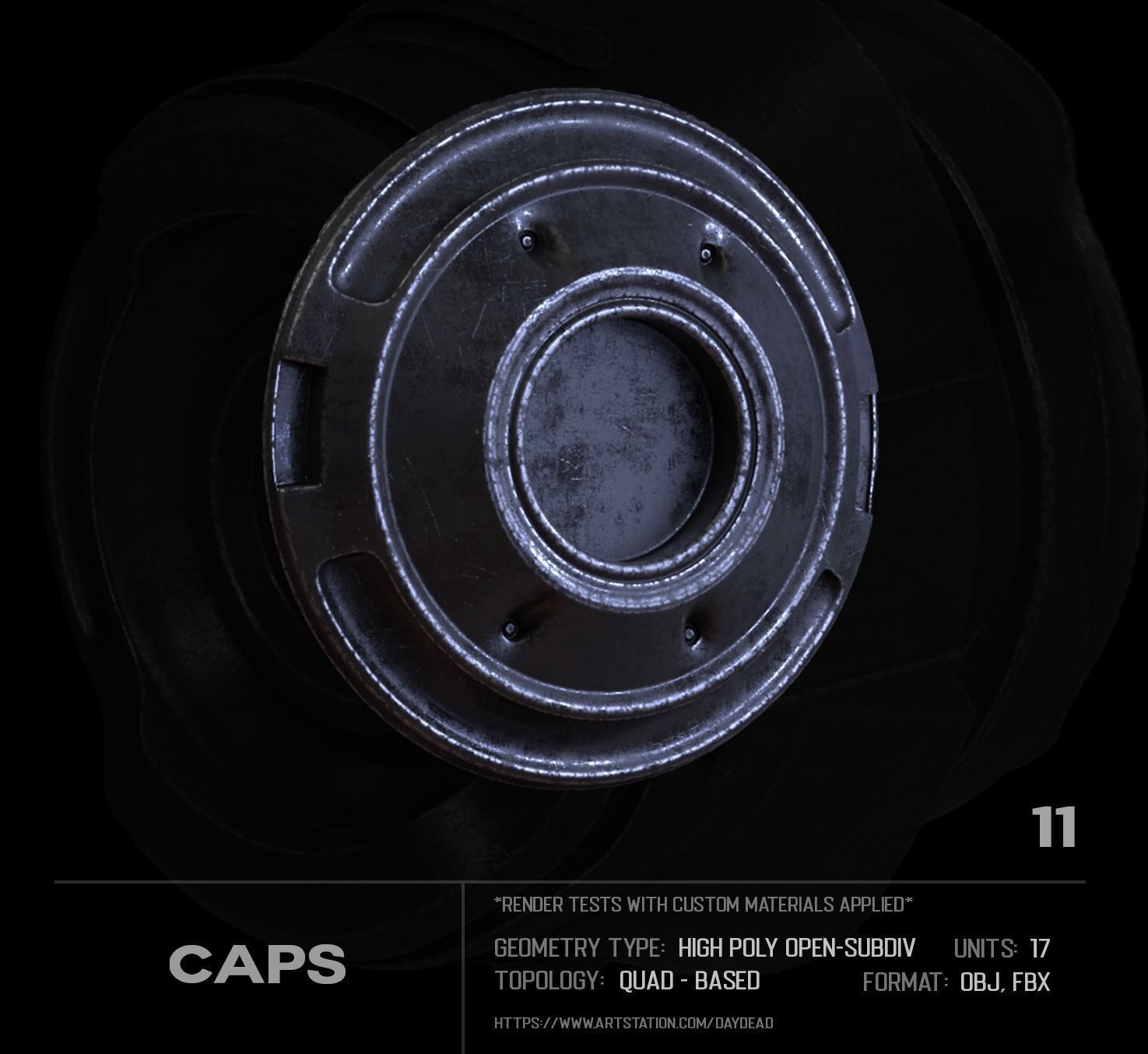 17 Caps SUBD 3D model_12