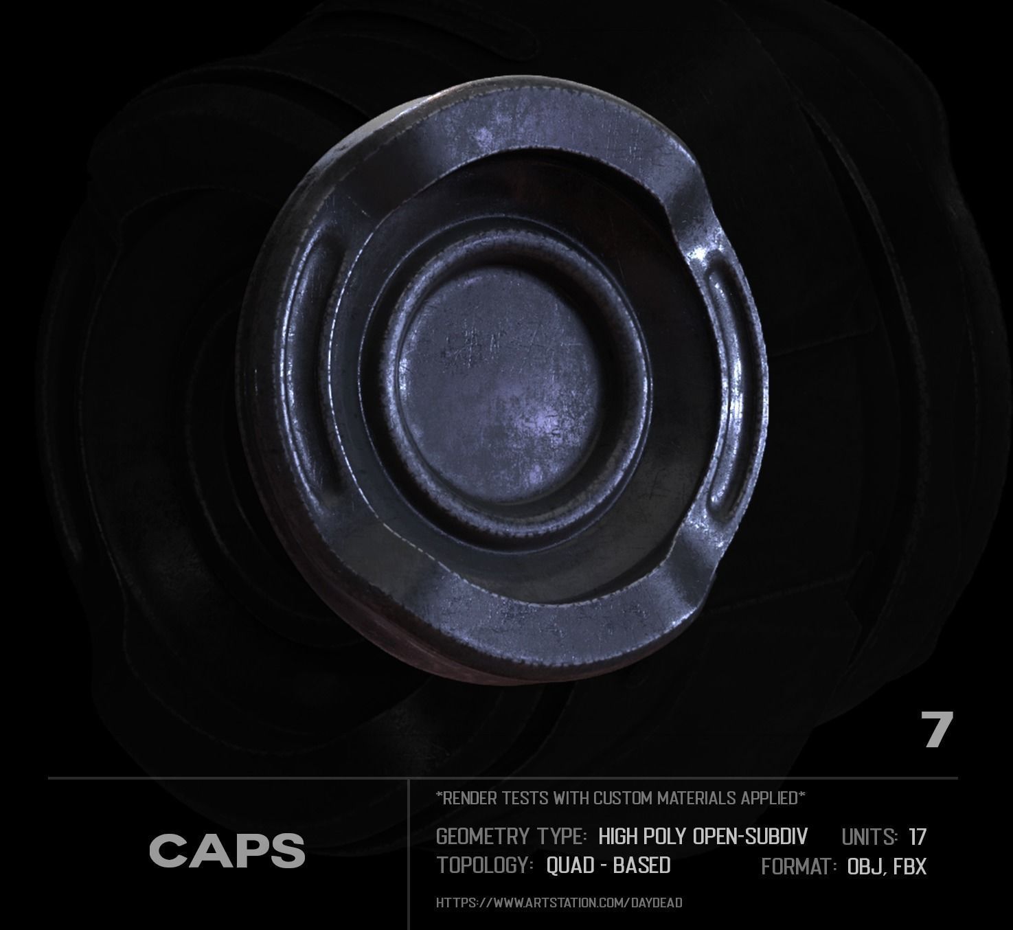 17 Caps SUBD 3D model_8