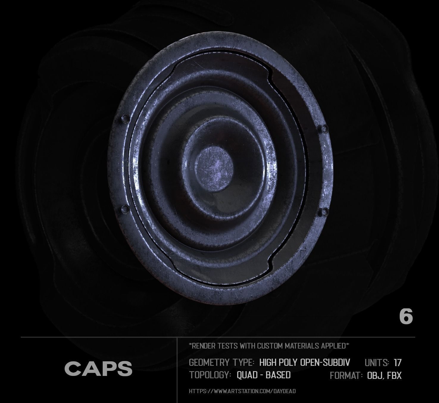 17 Caps SUBD 3D model_7