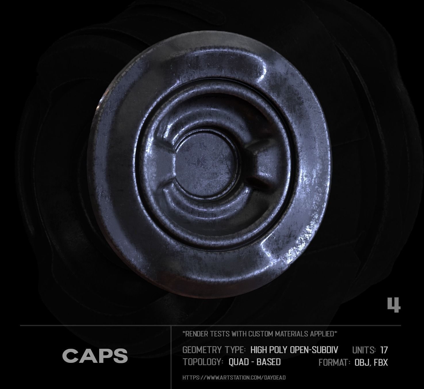 17 Caps SUBD 3D model_5