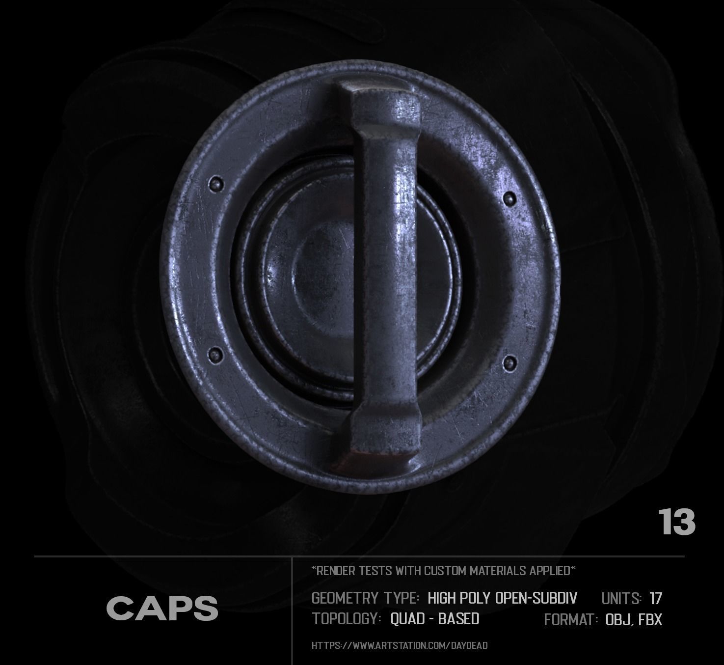 17 Caps SUBD 3D model_14