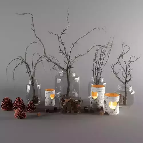 rustic vase set Free 3D model
