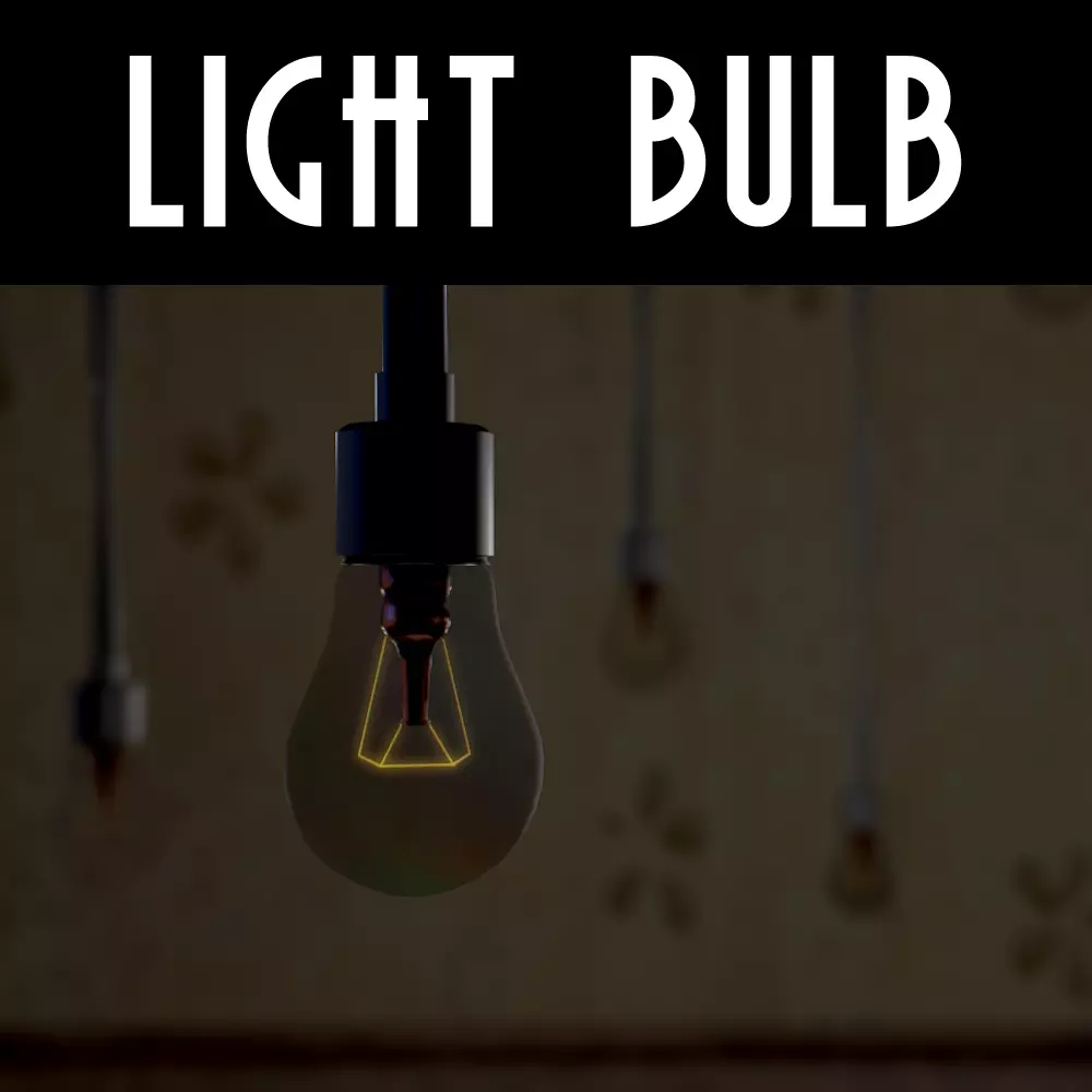 Light Bulb Free low-poly 3D model