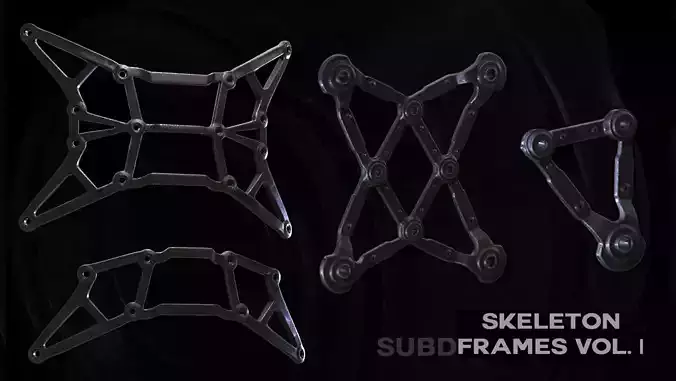 10 Skeleton frames Vol I SUBD 3D model