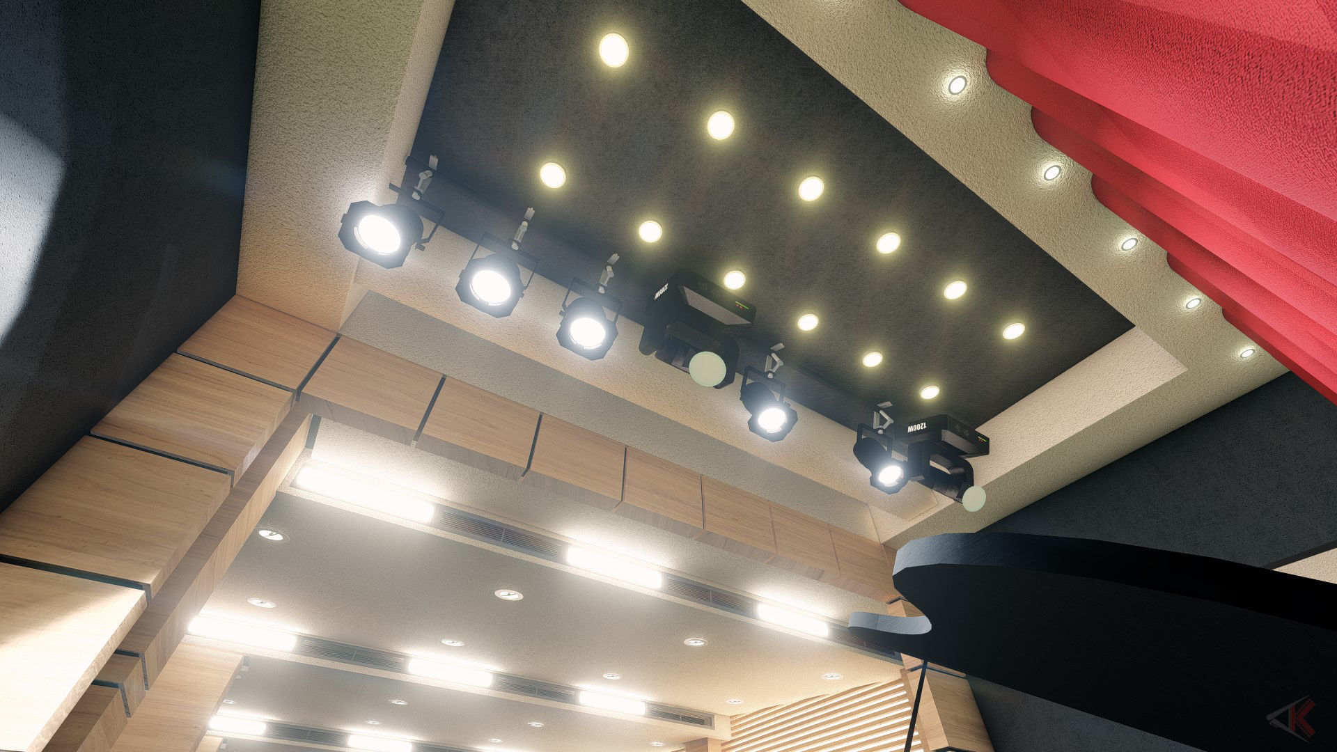 Modern amphitheatre in Greece 3D model_2