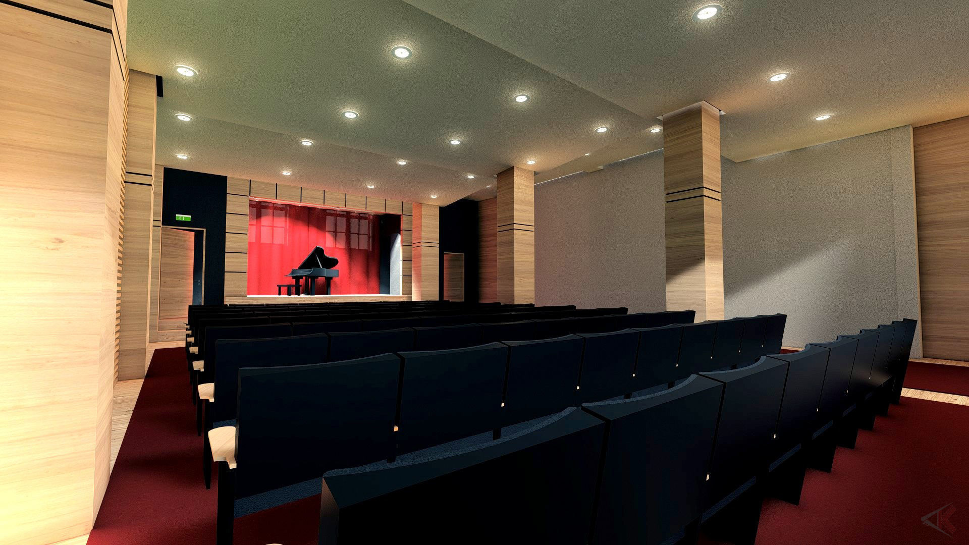 Modern amphitheatre in Greece 3D model_6