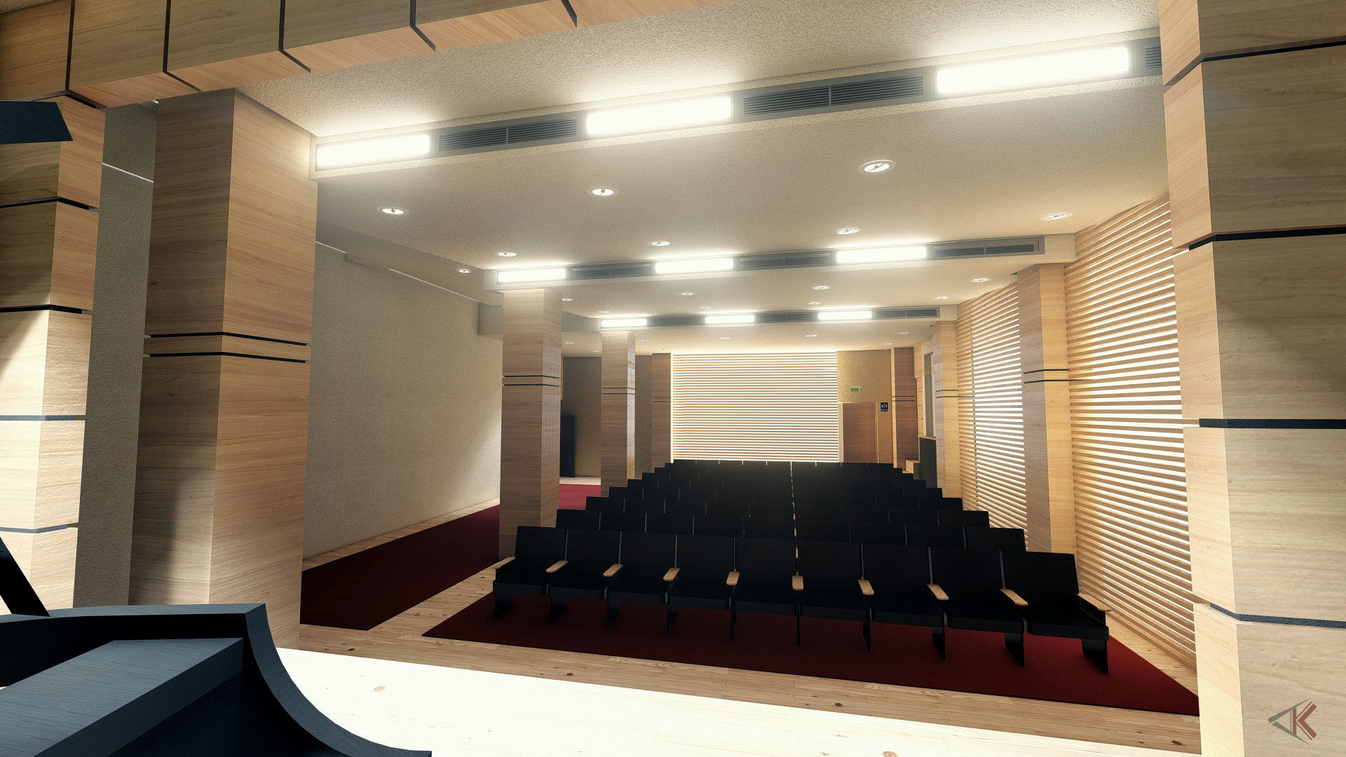 Modern amphitheatre in Greece 3D model_1