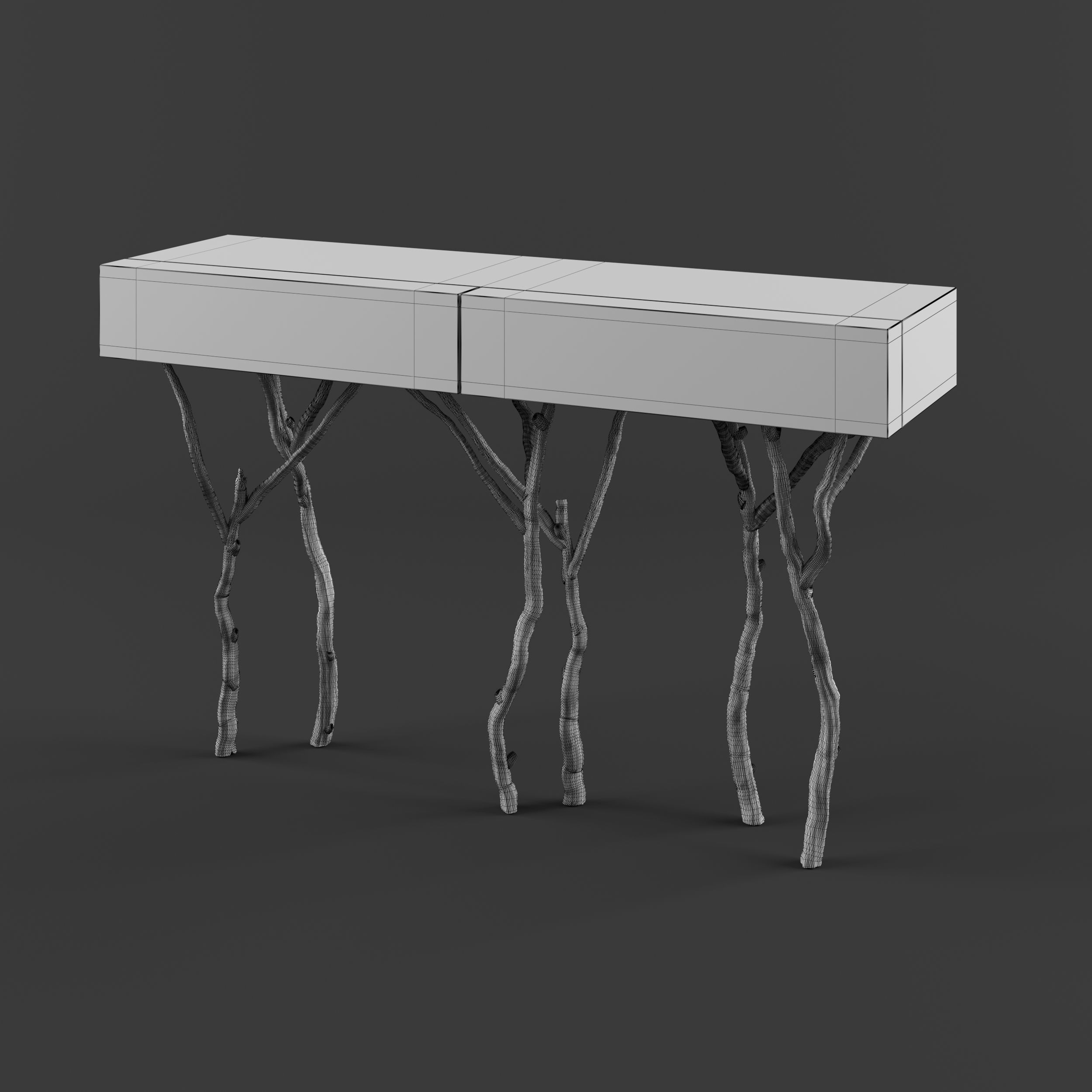 Ginger Jagger Fig Tree Console 3D model_5