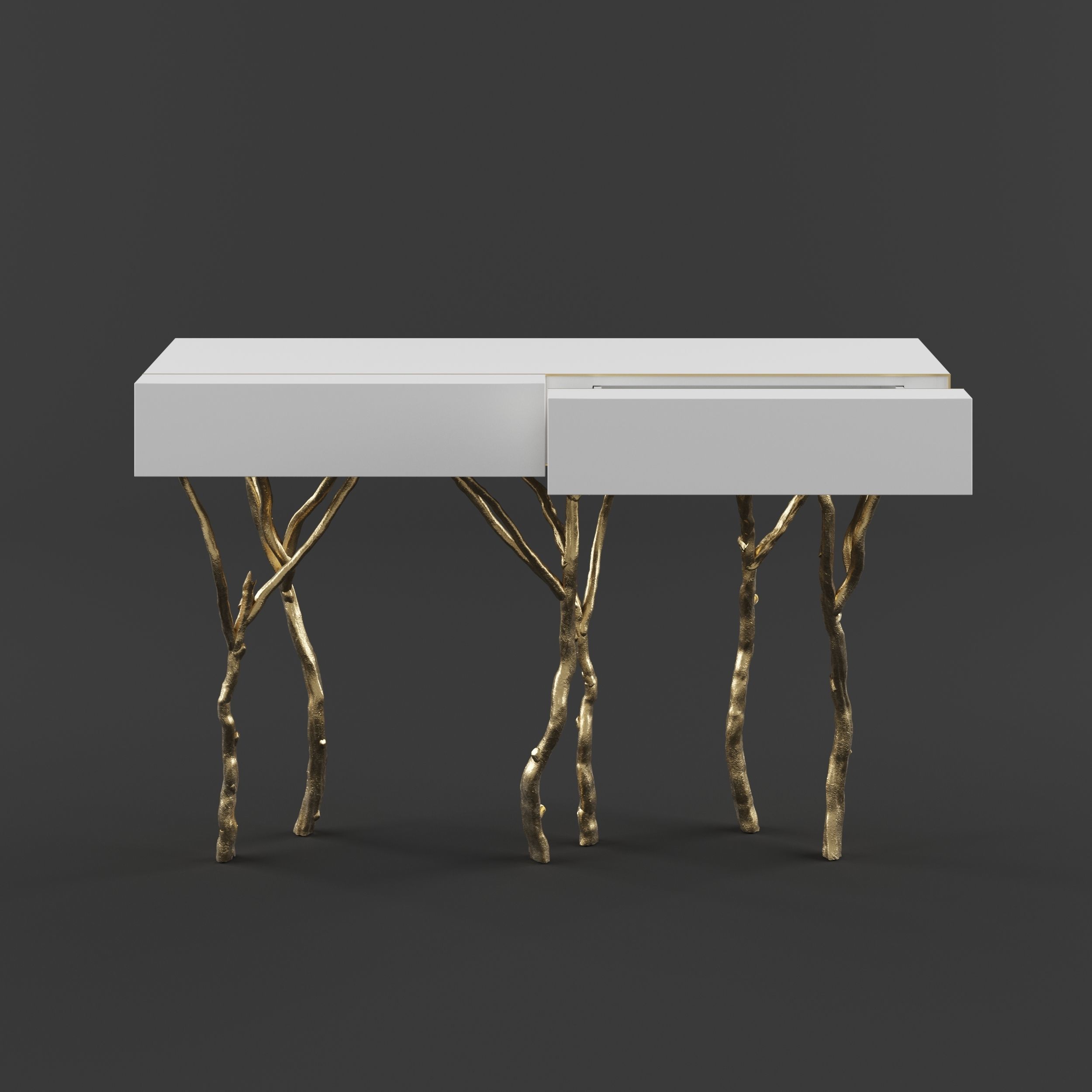 Ginger Jagger Fig Tree Console 3D model_1