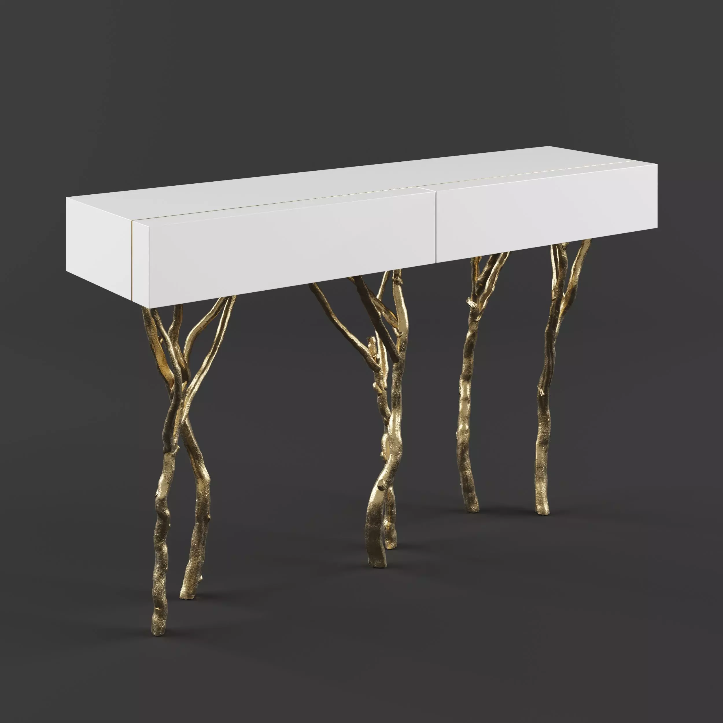 Ginger Jagger Fig Tree Console 3D model_0