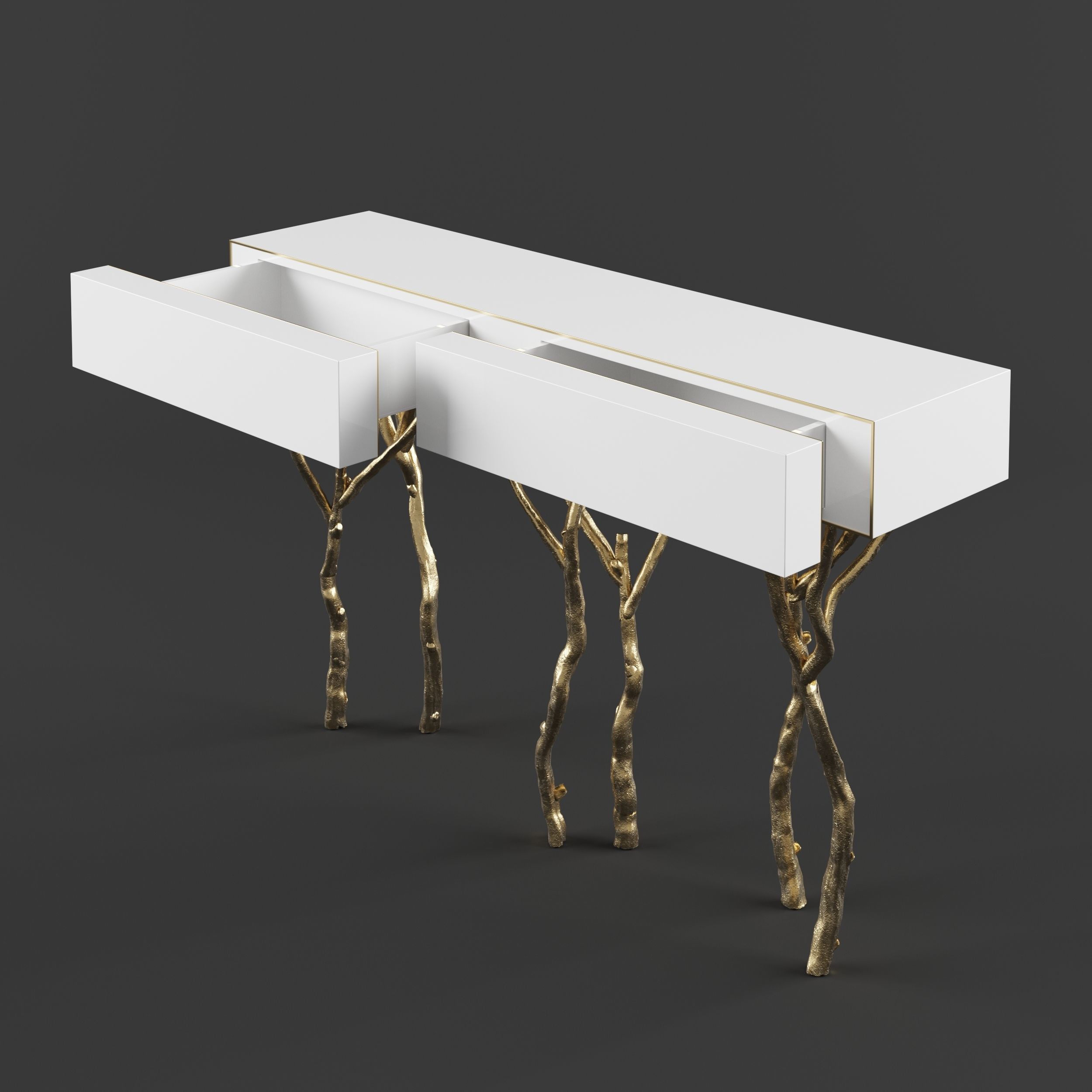 Ginger Jagger Fig Tree Console 3D model_4