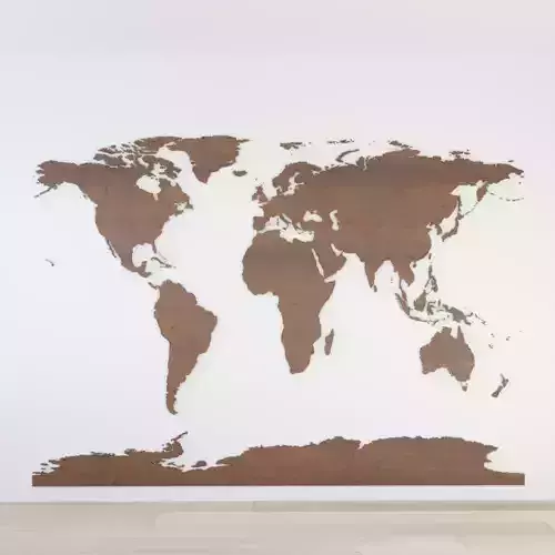 world map decor 
