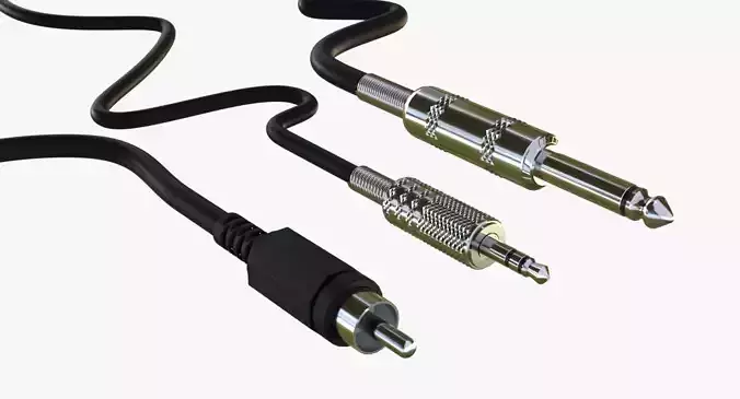 Audio connectors Free 3D model