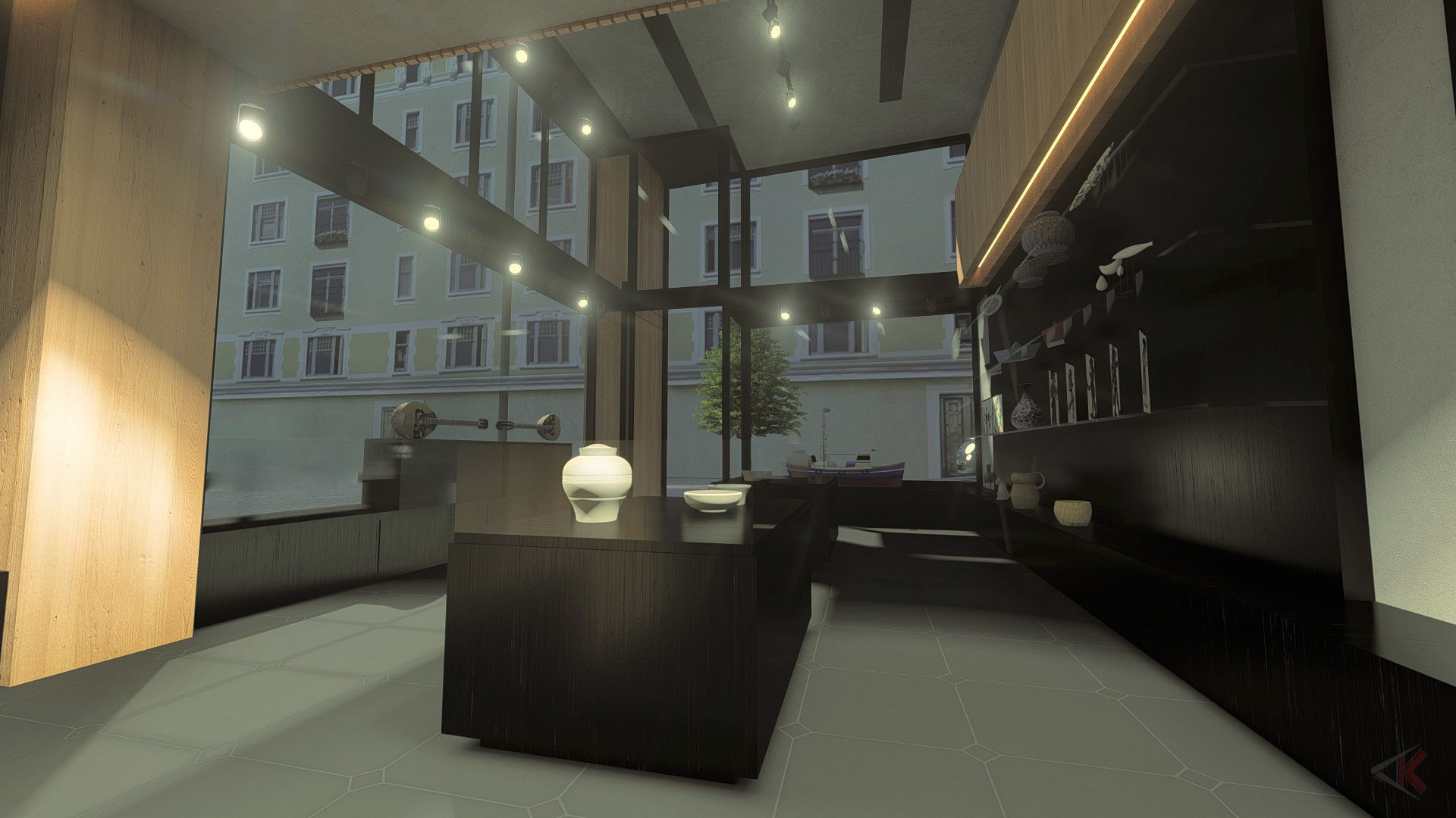 Retail Shop in Athens Greece 3D model_2