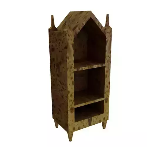 Low-Poly Victorian Cabinet Free low-poly 3D model