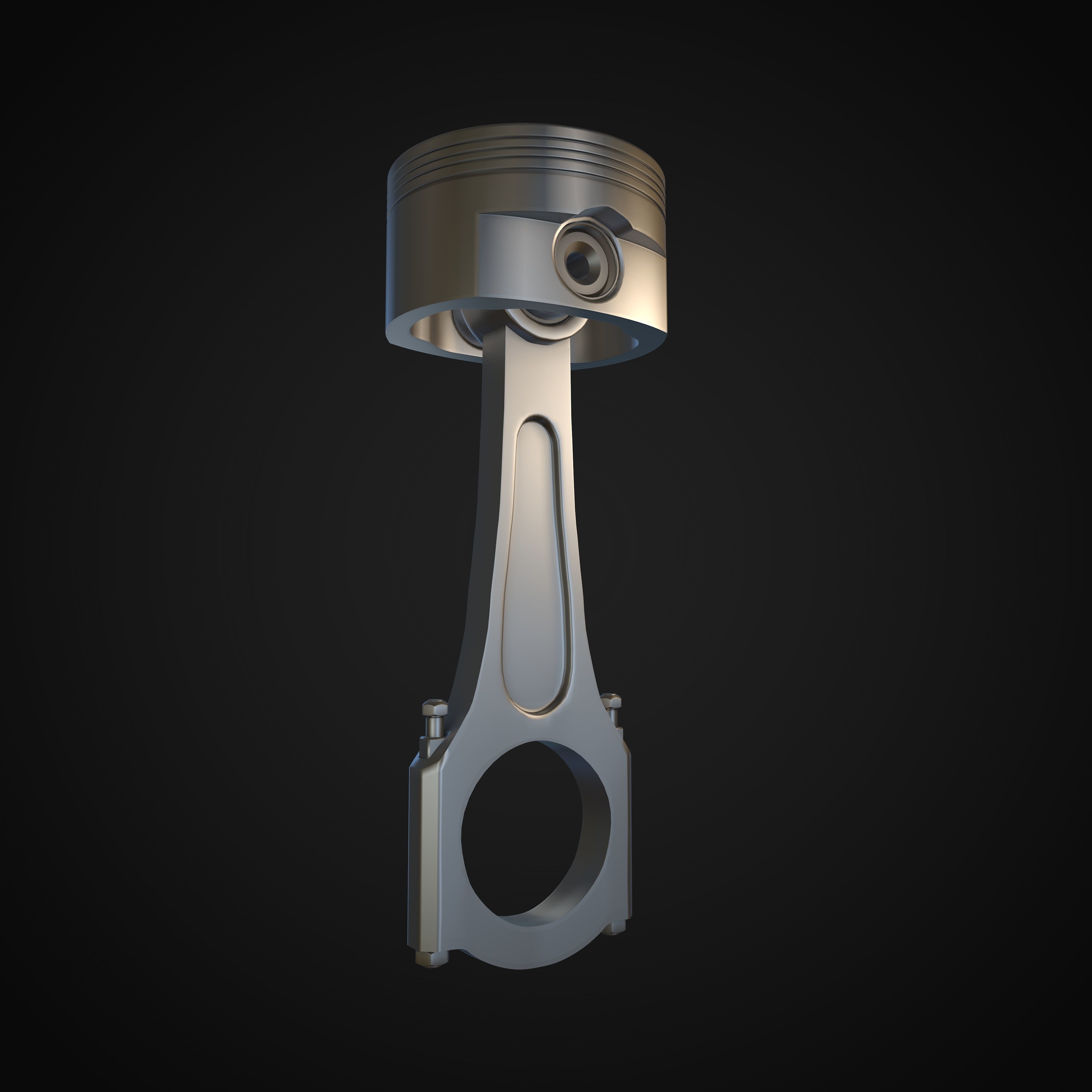 piston and crankshaft 3D model_2