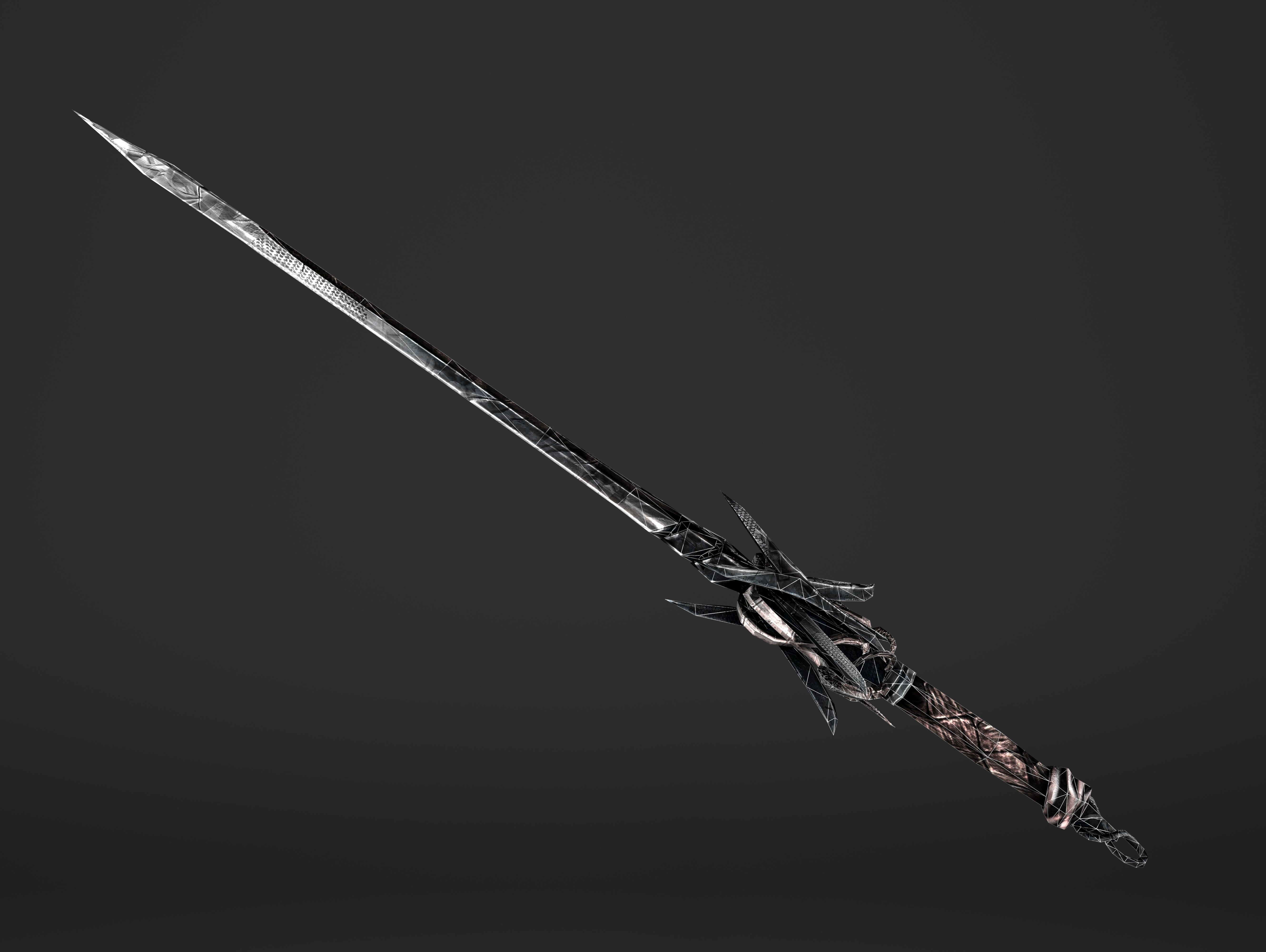 Scissor Sword Low-poly 3D model_15