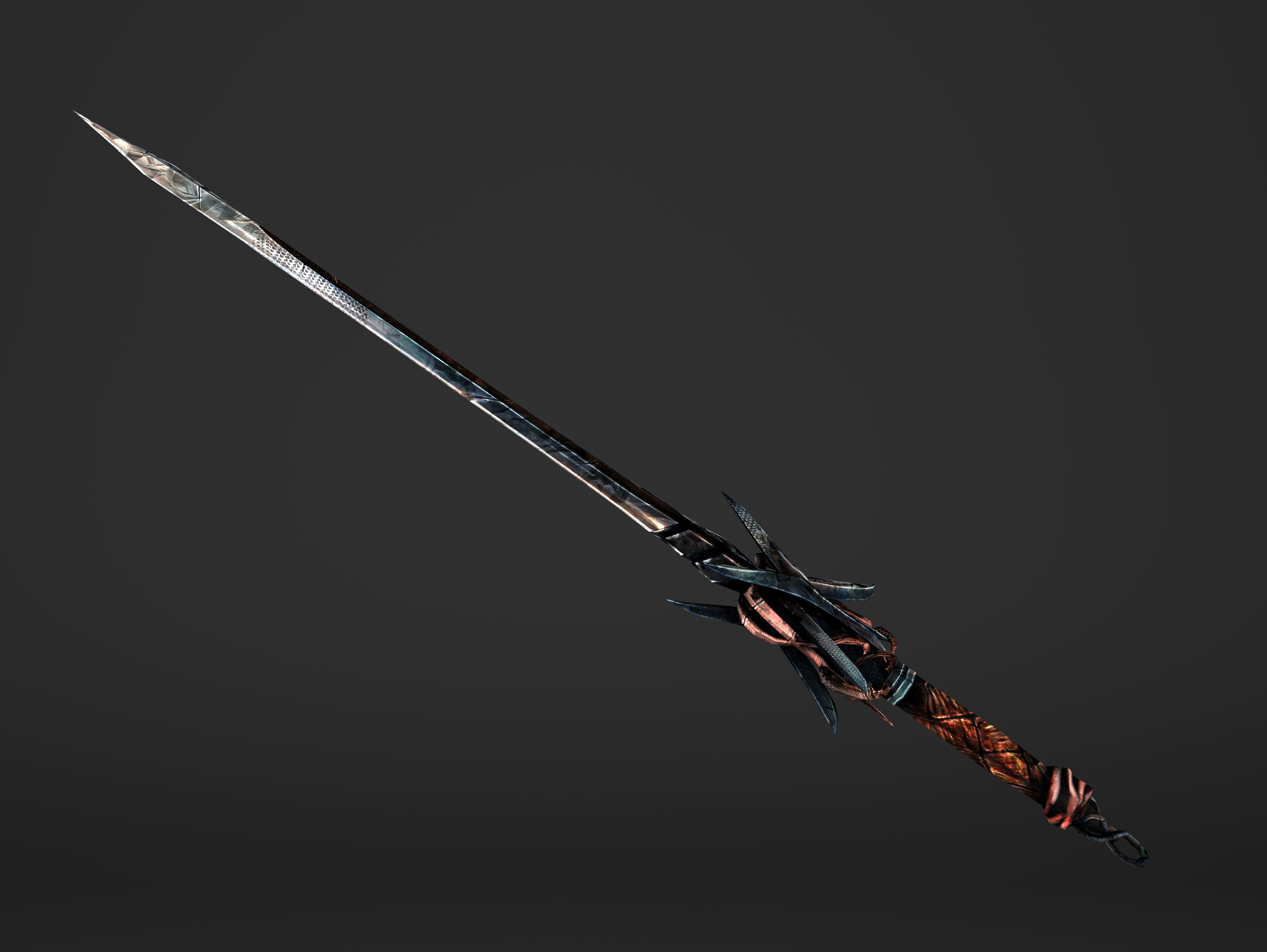 Scissor Sword Low-poly 3D model_14