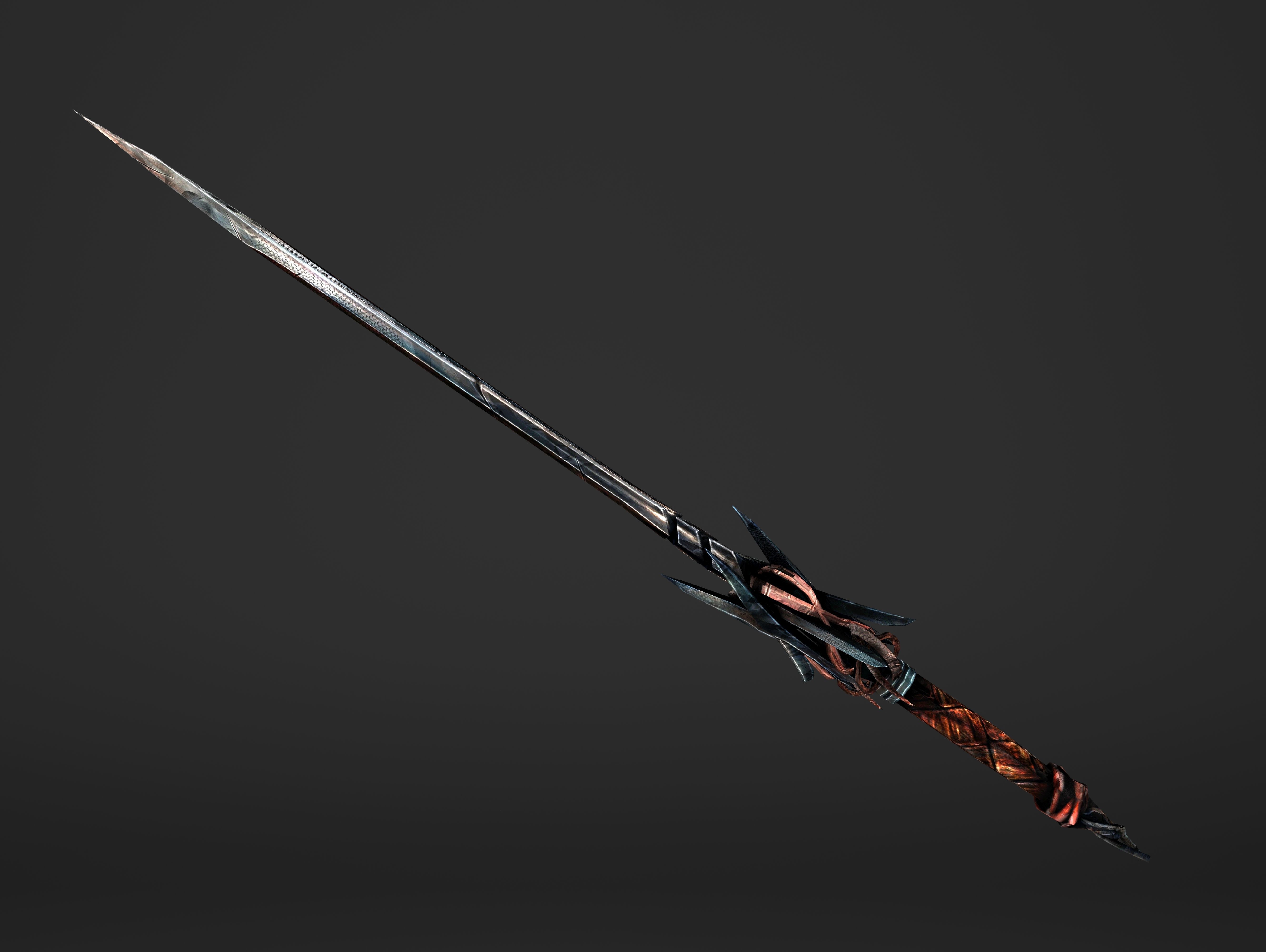 Scissor Sword Low-poly 3D model_16