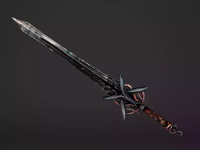 Scissor Sword Low-poly 3D model