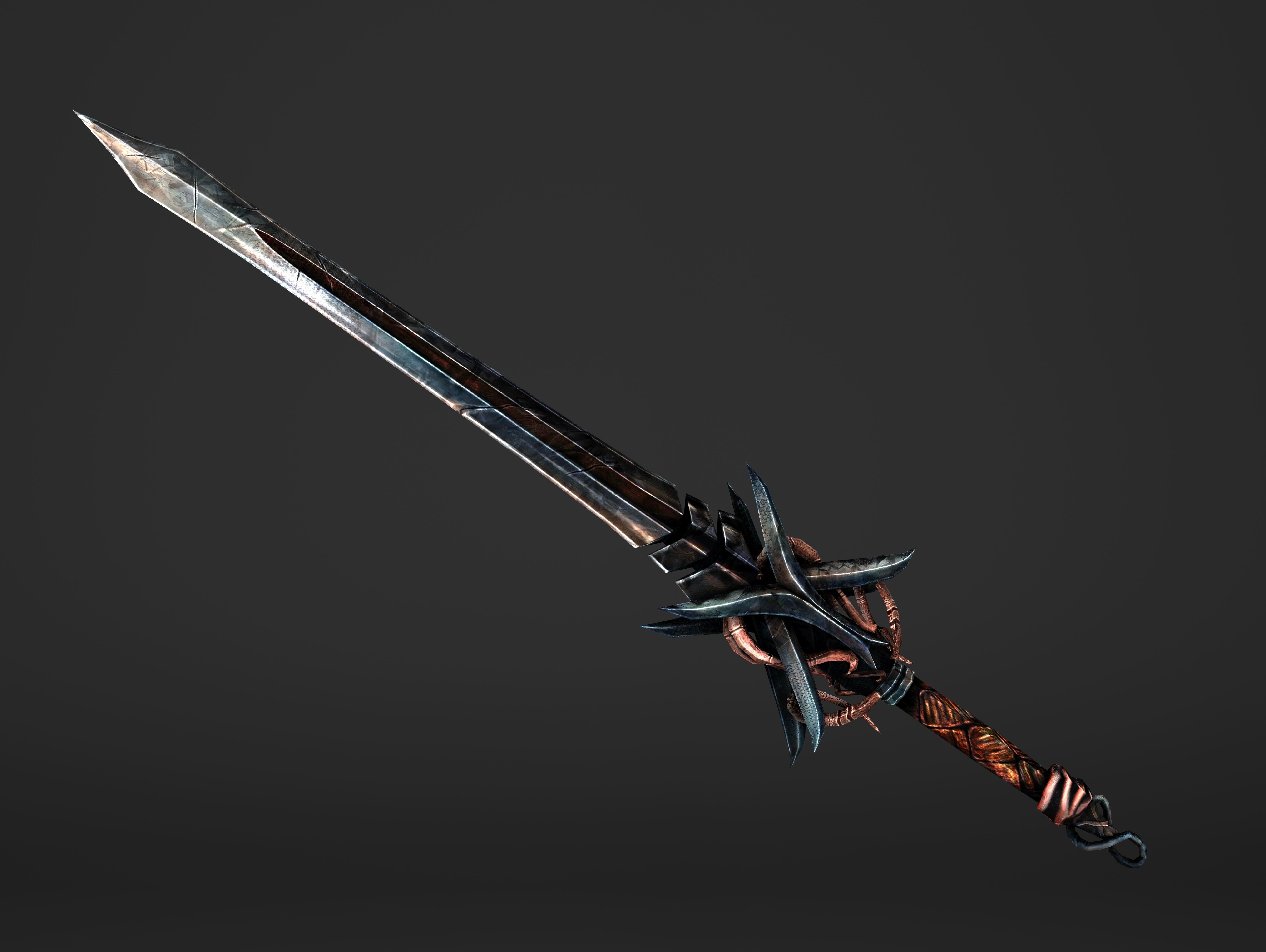 Scissor Sword Low-poly 3D model_12