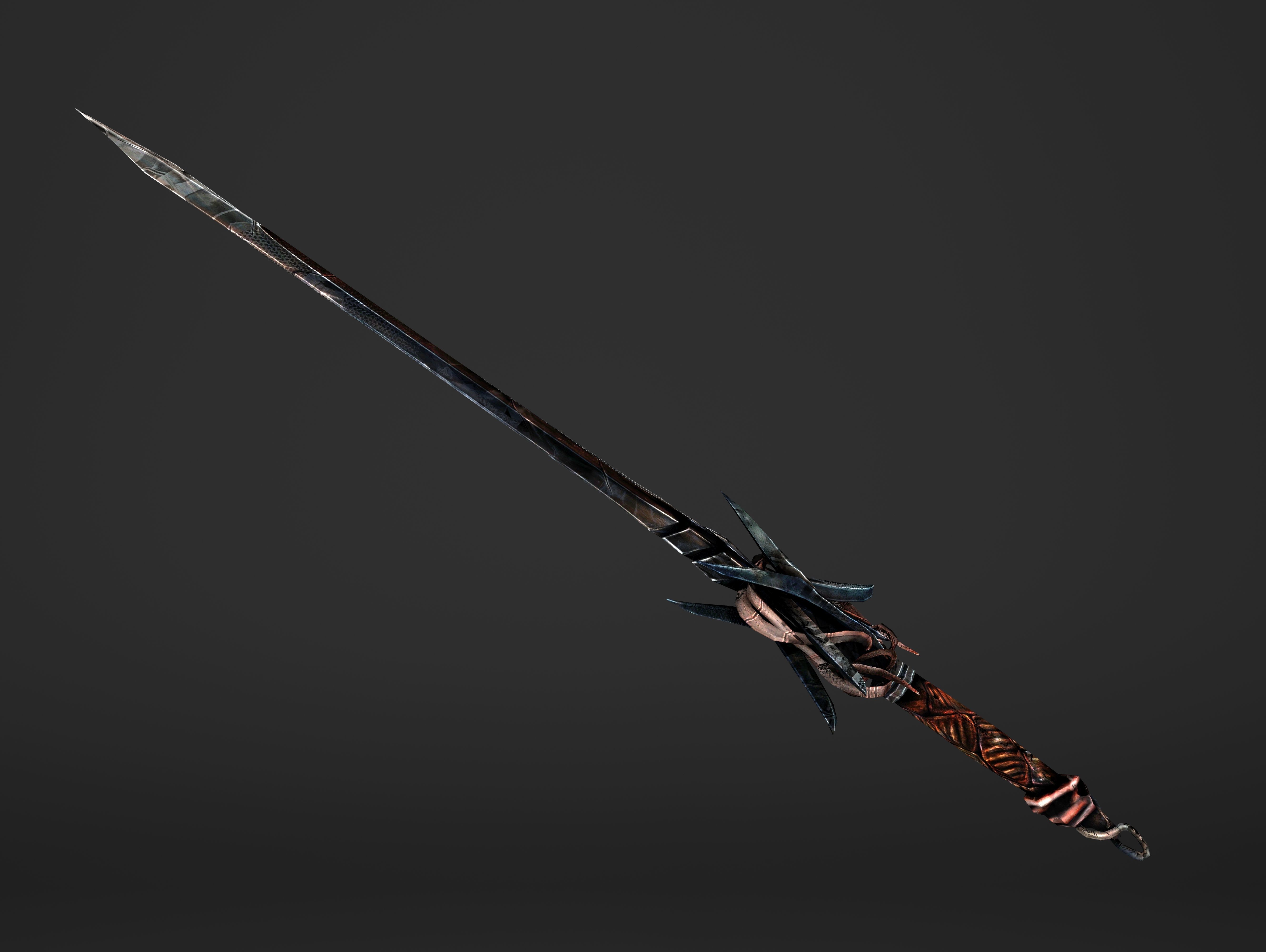 Scissor Sword Low-poly 3D model_4