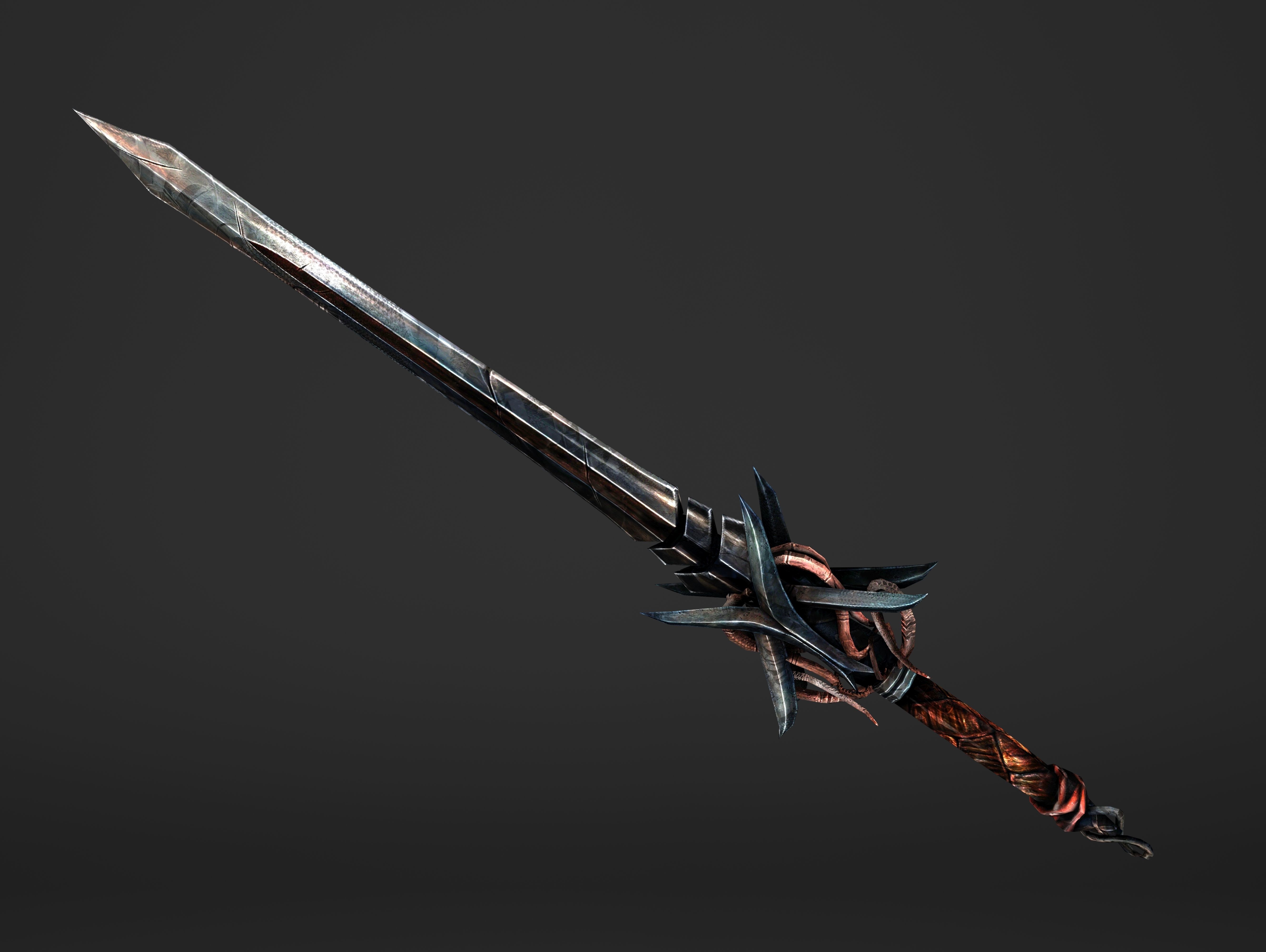 Scissor Sword Low-poly 3D model_18
