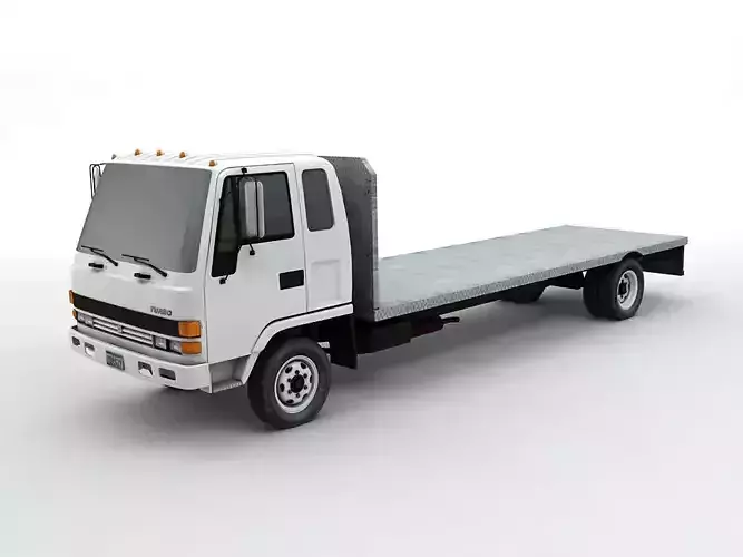  1991 Isuzu Flatbed Truck 3D model