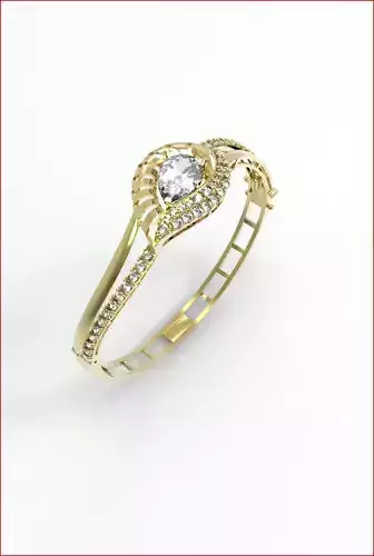 jewelry gold ring with diamond in center
