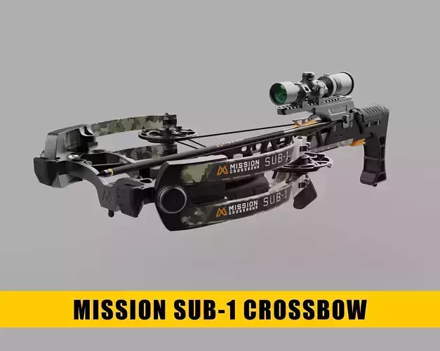 Mission SUB 1 Crossbow - Hero Asset - Realistic 3D model