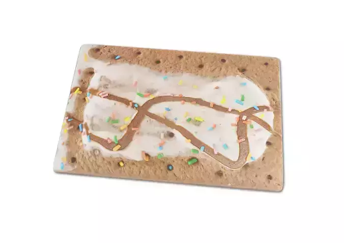 Toaster Pastry Low-poly 3D model