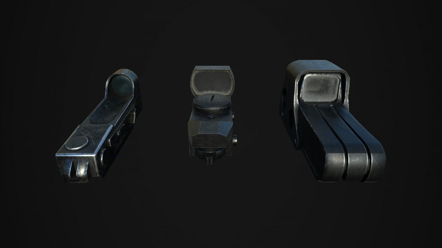 Tactical Sights Pack Low-poly 3D model_5