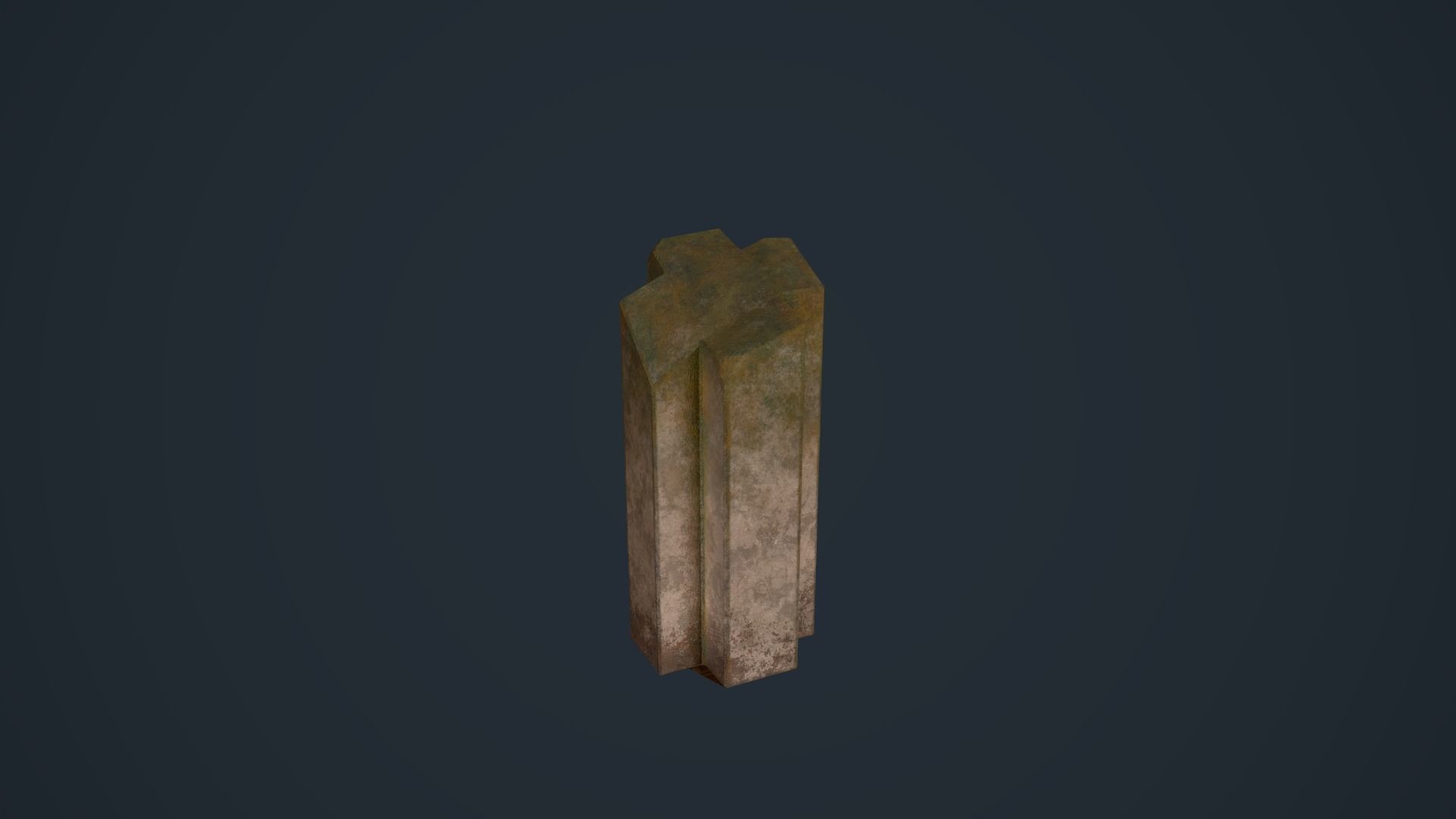Ancient Pillars Low-poly 3D model_6