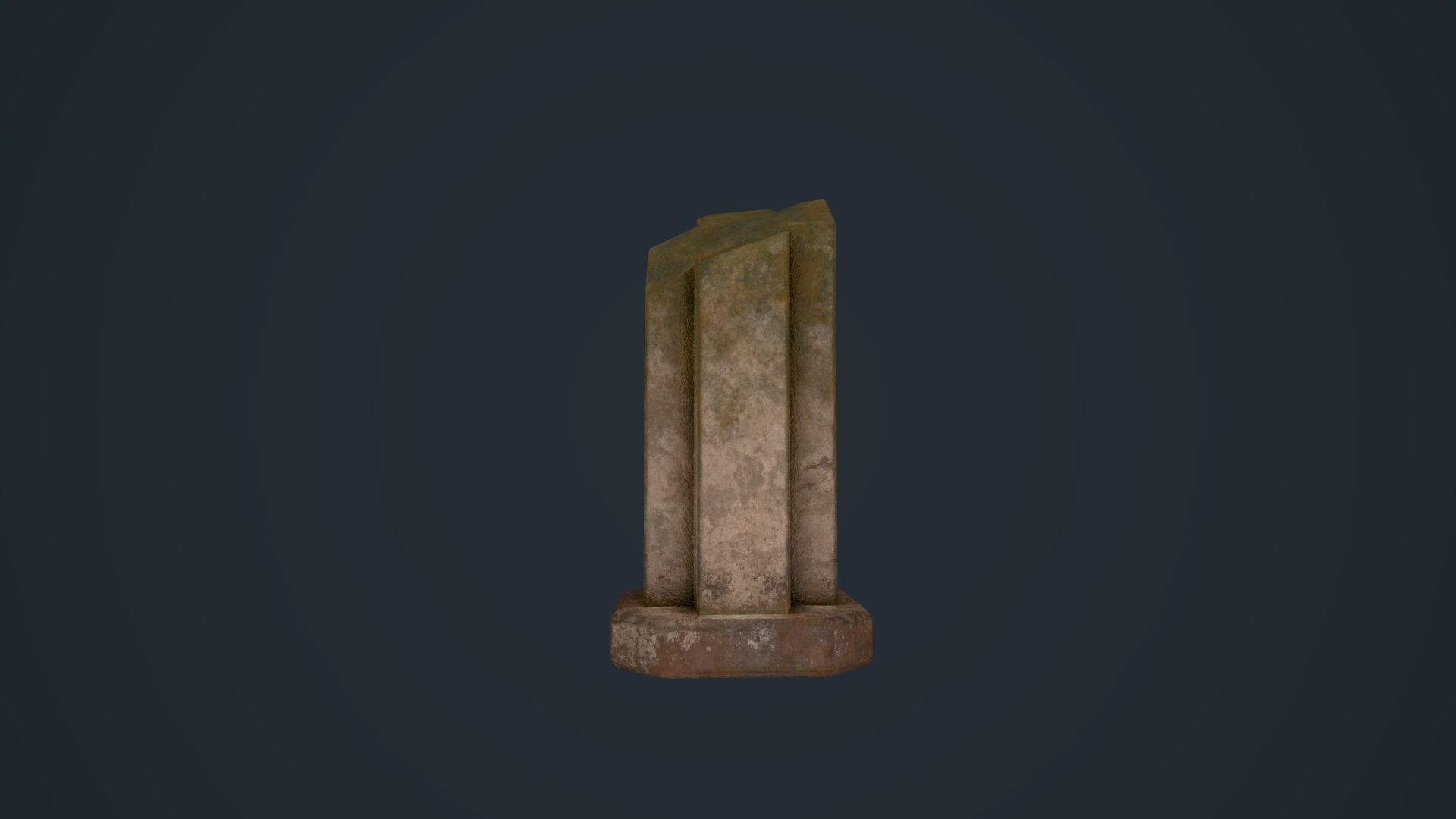 Ancient Pillars Low-poly 3D model_9