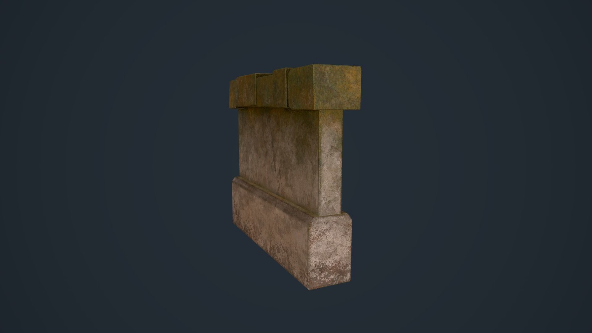 Ancient Pillars Low-poly 3D model_17