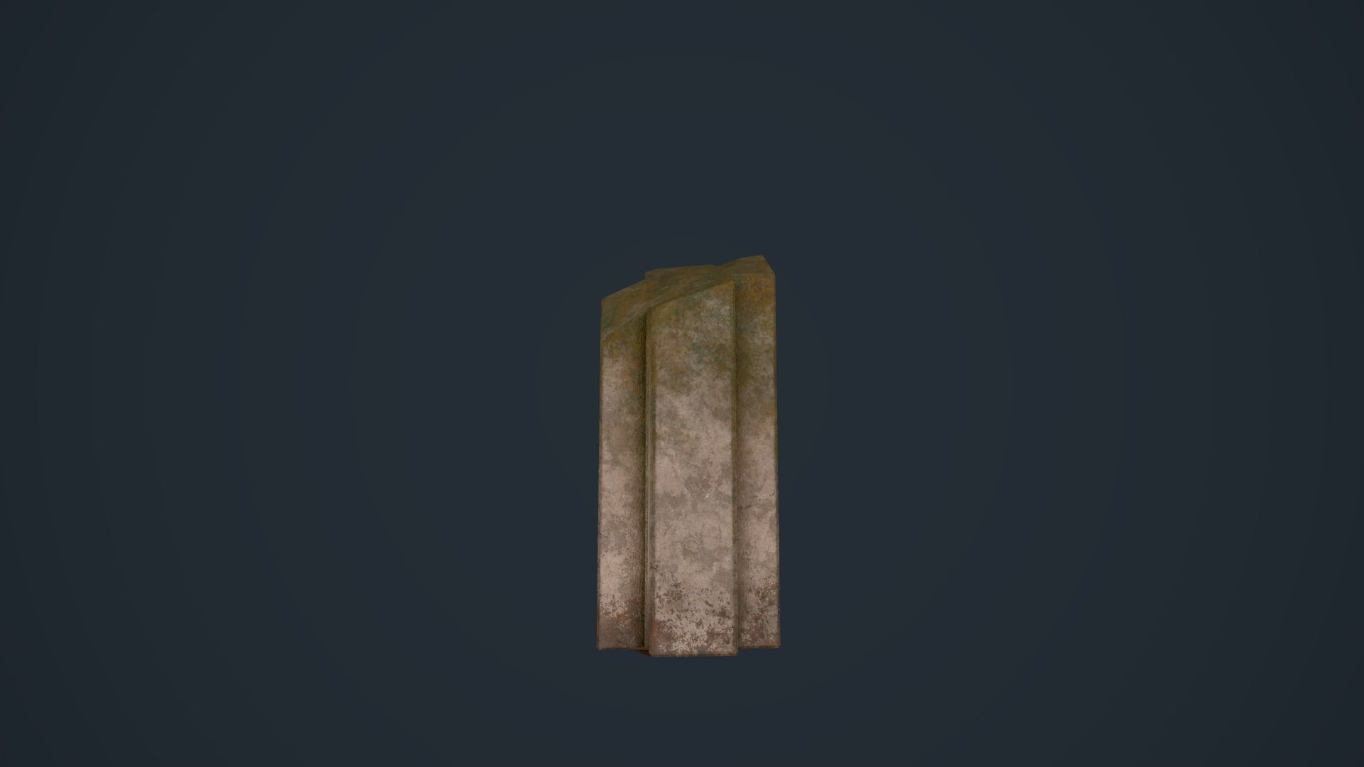 Ancient Pillars Low-poly 3D model_7