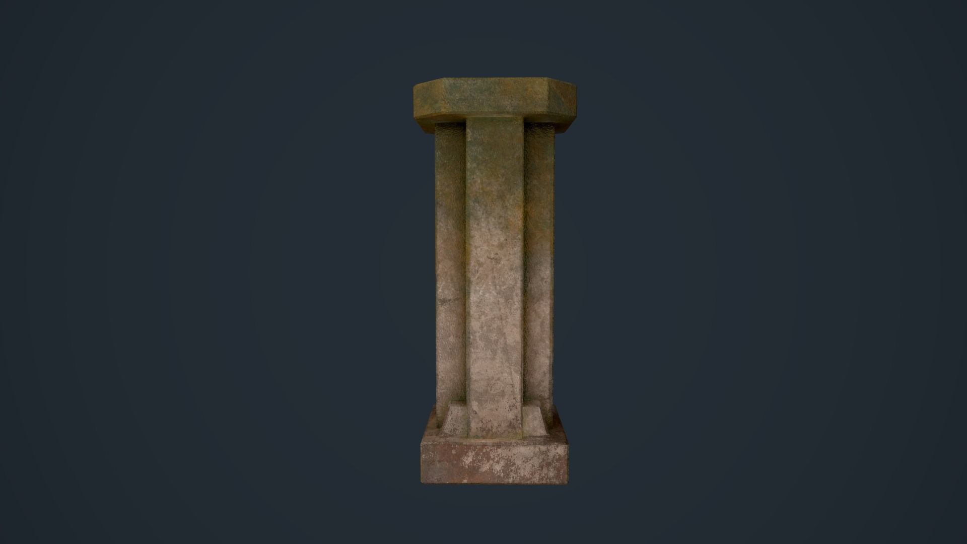 Ancient Pillars Low-poly 3D model_19