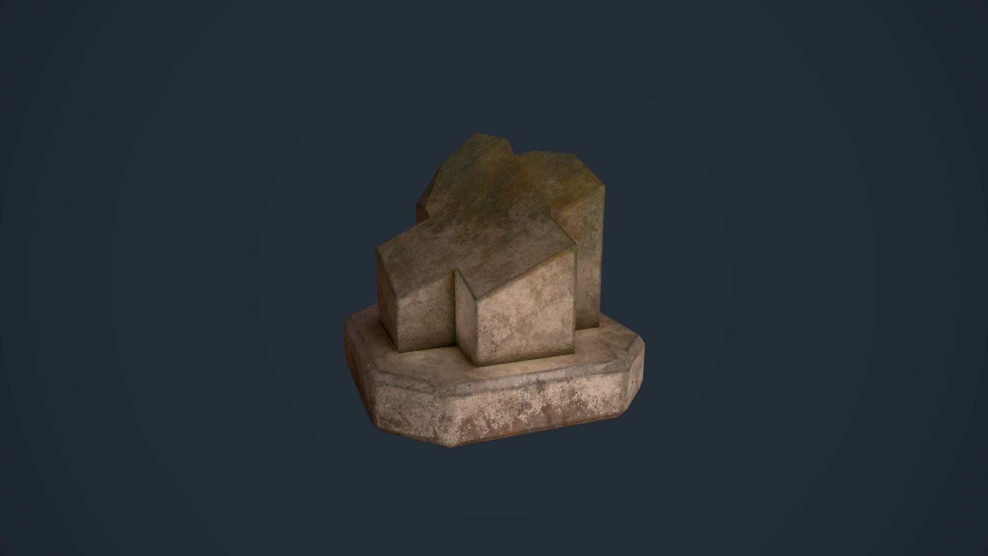Ancient Pillars Low-poly 3D model_13