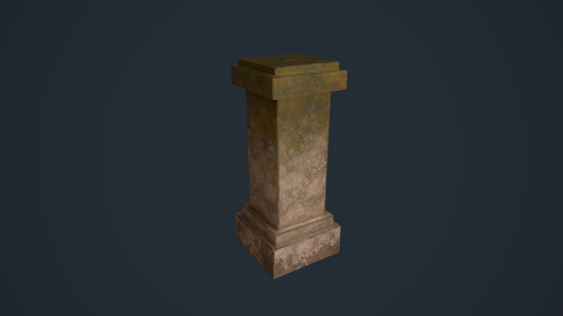 Ancient Pillars Low-poly 3D model_14