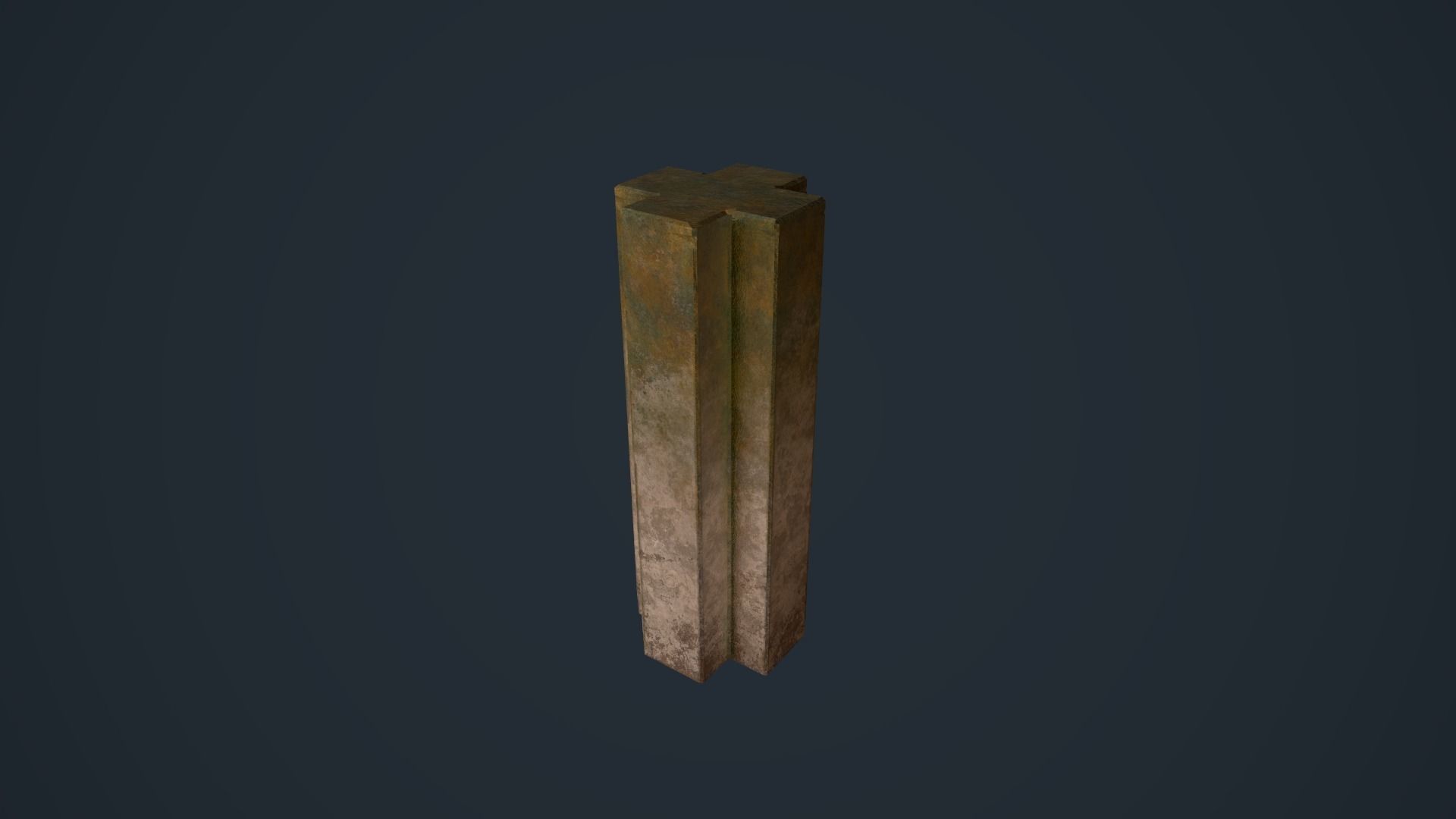 Ancient Pillars Low-poly 3D model_4