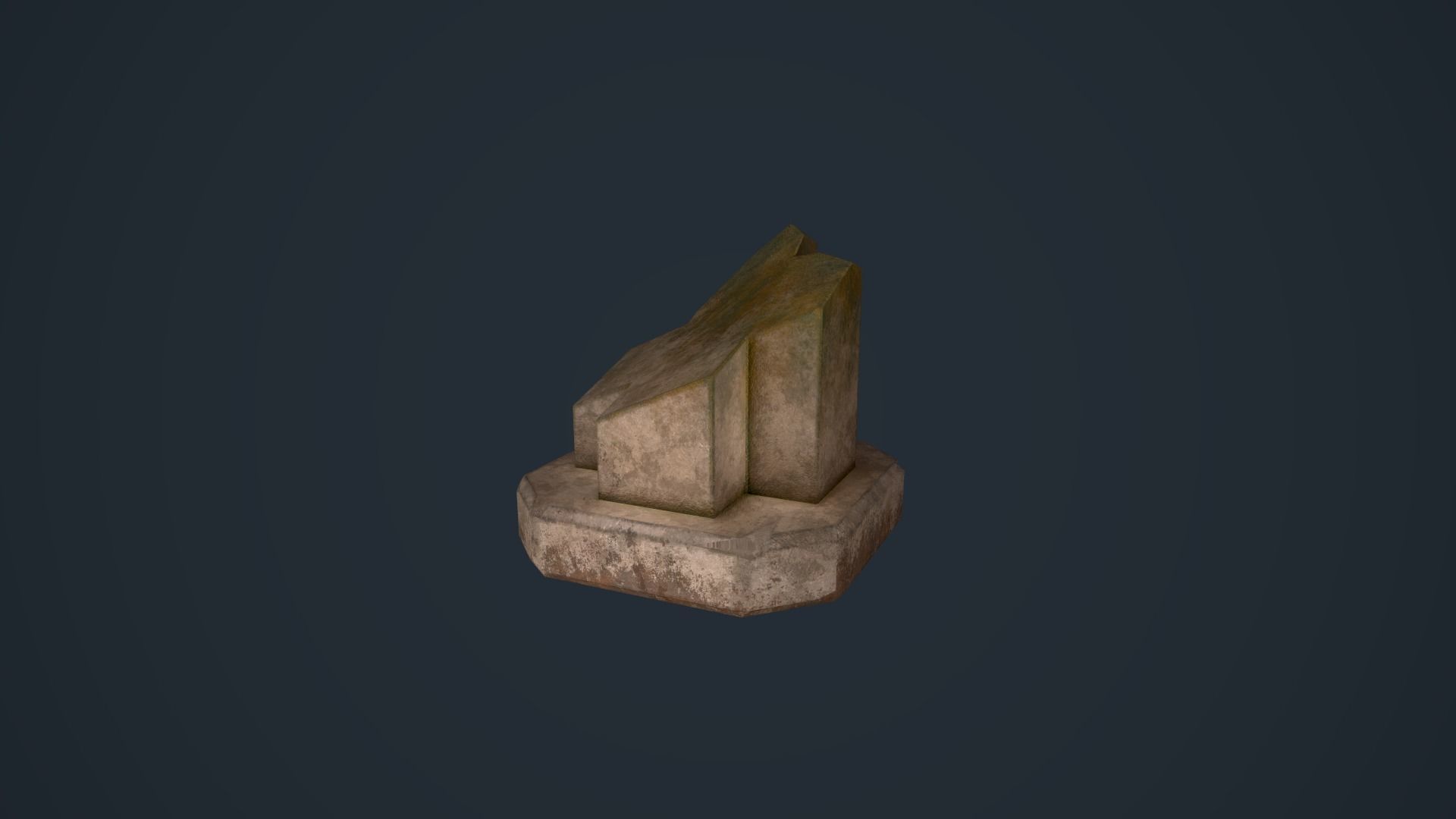Ancient Pillars Low-poly 3D model_12