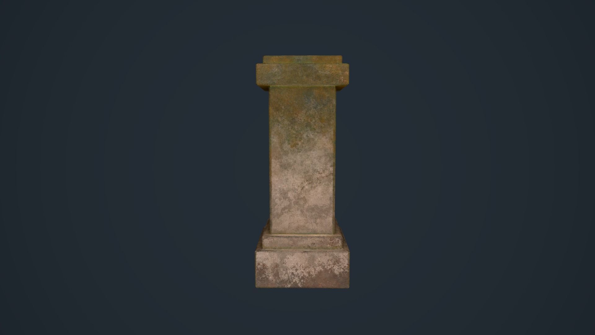 Ancient Pillars Low-poly 3D model_15