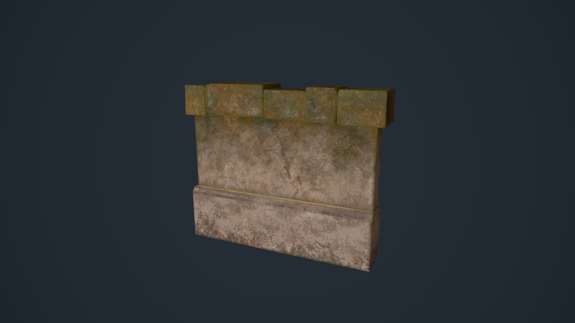 Ancient Pillars Low-poly 3D model_16