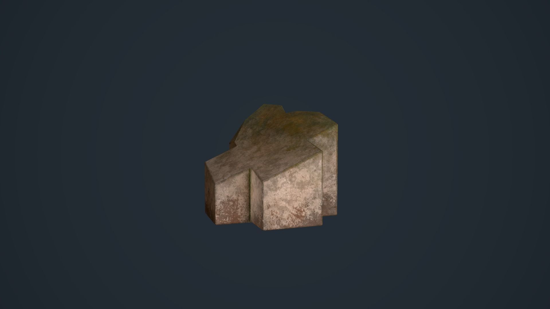 Ancient Pillars Low-poly 3D model_11